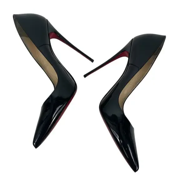 Christian Louboutin So Kate 120mm Patent Leather Pumps Black Size 41 - Picture 8 of 16
